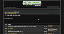 Desktop Screenshot of electricmotorcycleforum.com