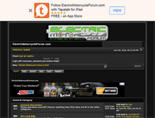 Tablet Screenshot of electricmotorcycleforum.com